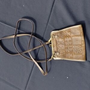 Tan vintage mini purse